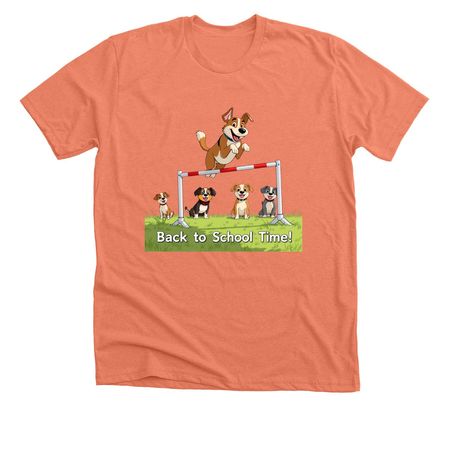 September "Shirt of the Month!", a Heather Sunset Premium Unisex Tee