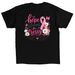 Hope Blooms for Tressy, a Black Classic Unisex Tee (back-view)