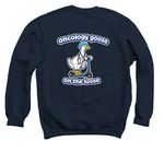 Oncology Goose, a Navy Crewneck Sweatshirt (back-view)