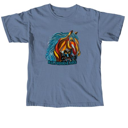 Wildhorse Art by Lynn, a Blue Jean Comfort Colors Unisex Tee