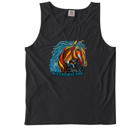 Wildhorse Art by Lynn, a Black Comfort Colors Tank Top