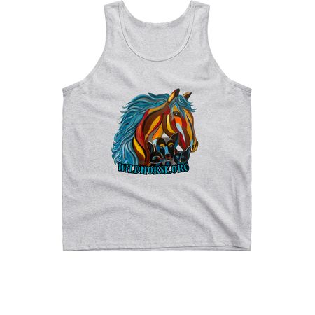 Wildhorse Art by Lynn, a Sport Grey Classic Unisex Tank Top