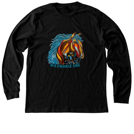 Wildhorse Art by Lynn, a Black Heather Premium Long Sleeve Tee