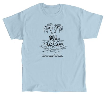 Sponsor Island, a Light Blue Classic Unisex Tee