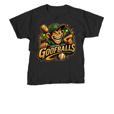 Central City Goofballs, a Black Youth Unisex Tee