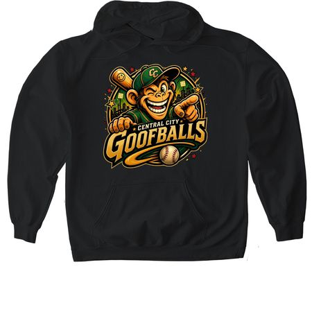 Central City Goofballs, a Black Gildan Softstyle Pullover Hoodie