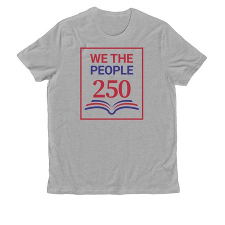 We The People at 250 Shirt, a Granite Grey Heather Allmade Organic Cotton Unisex Tee