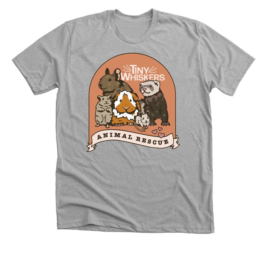 Tiny Whiskers Animal Rescue 2026&nbsp;, a Athletic Heather Premium Unisex Tee