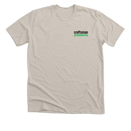 Rooted in the Work., a Heather Dust Premium Unisex Tee