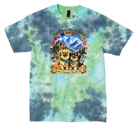 Tibbies Worldwide, a Planet Earth Colorburst Crystal Tie Dye Tee
