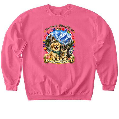 Tibbies Worldwide, a Pink Lemonade Softstyle Crewneck Sweatshirt