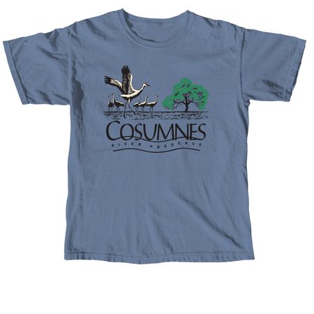 Cosumnes River Preserve, a Blue Jean Comfort Colors Unisex Tee