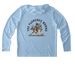 The Florence Brand, a Light Blue UV Performance Long Sleeve Hoodie (back-view)