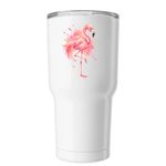 Be Your Own Beautiful Self, a White Insulated Tumbler (back-view)