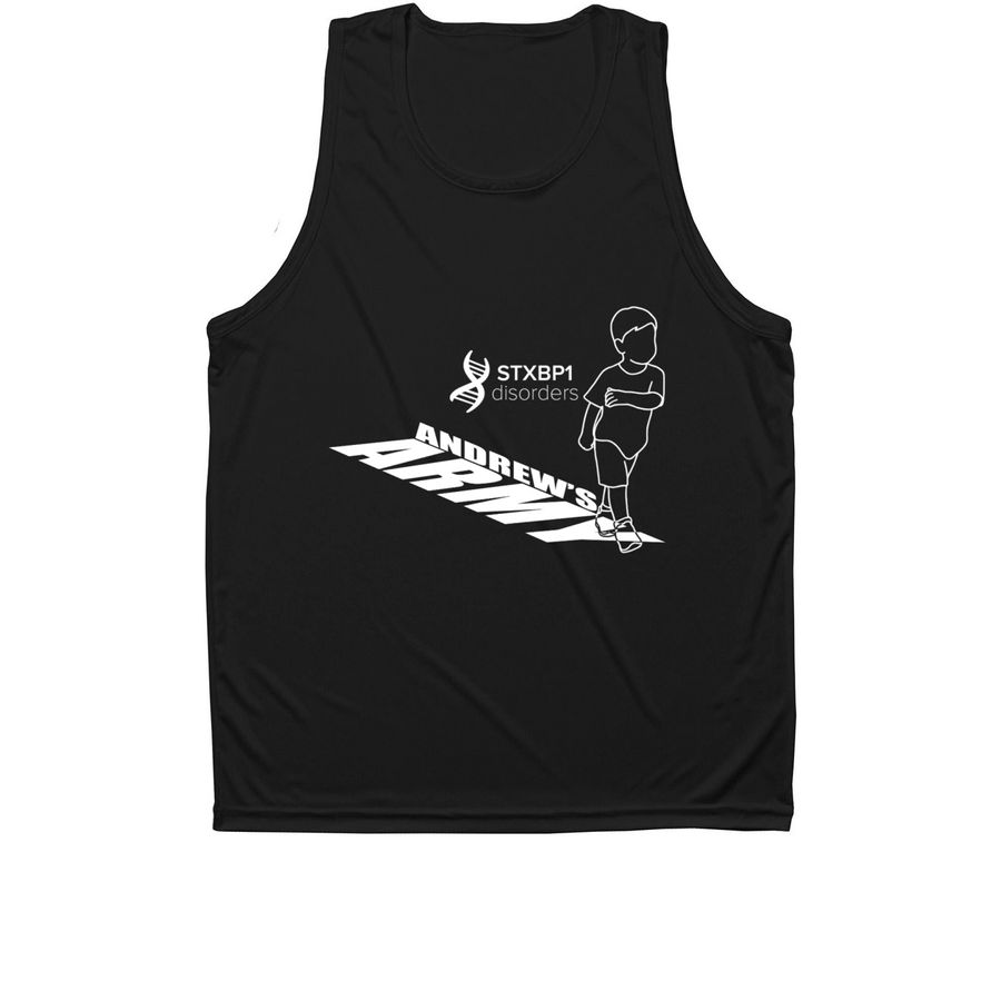 Andrew's Army - Move to Cure - Activewear, a Black Unisex Performance Tank