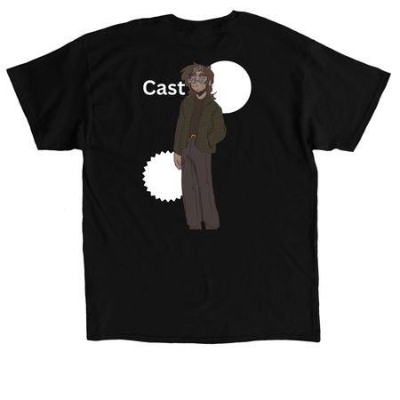 Henry Emily&nbsp;, a Black Classic Unisex Tee (back-view)
