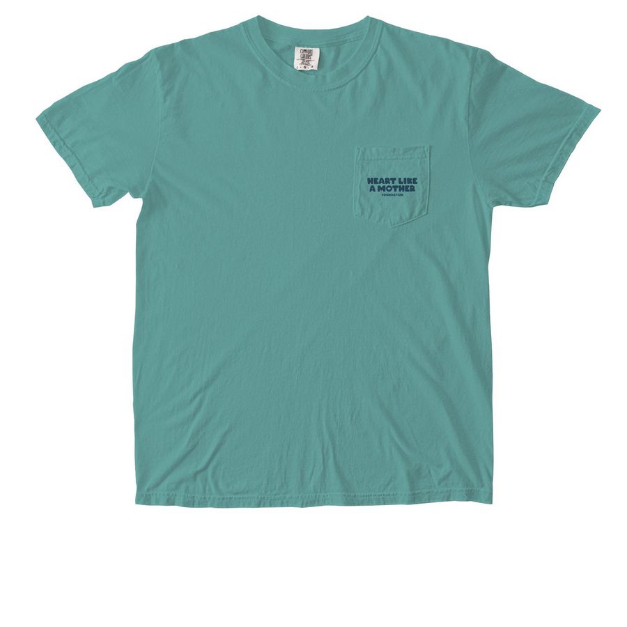 Have Heart, Will Travel Tee, a Seafoam Comfort Colors Pocket Tee