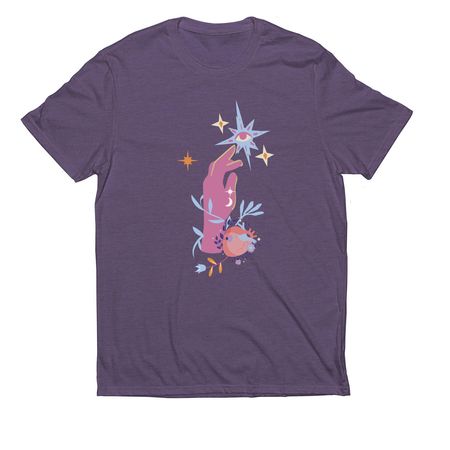 Hand of Lady, Eye of Hawk, Heart of Lion, a Huckleberry Allmade Eco Triblend Unisex Tee