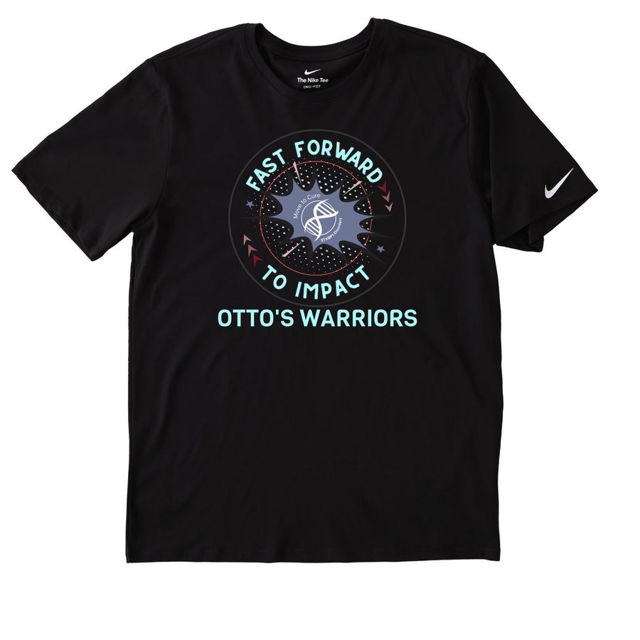 OTTO'S WARRIORS, a Black Nike Dri-FIT Jersey Blend Performance Tee