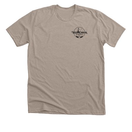 Wild Turkey Stamp, a Heather Stone Premium Unisex Tee (back-view)