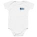 F-35 Carrier - Jet Flag Front, a White Infant Onesie