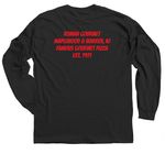 ROMAN GOURMET MERCH, a Black Classic Long Sleeve Tee (back-view)
