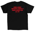 ROMAN GOURMET MERCH, a Black Classic Unisex Tee (back-view)