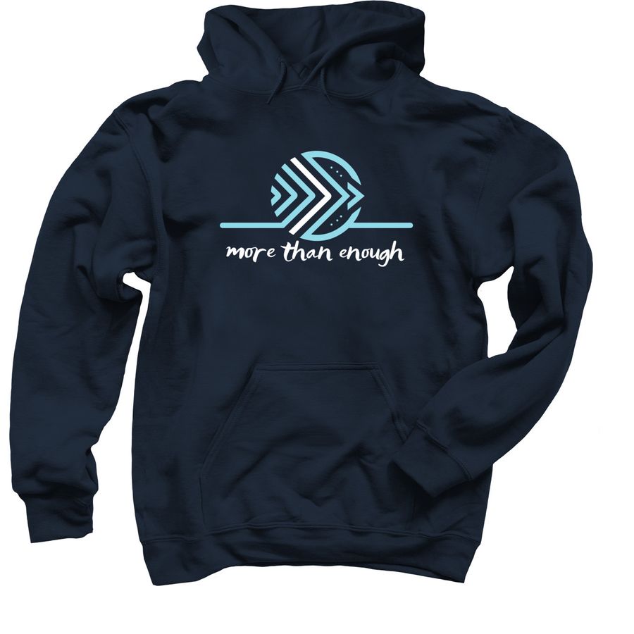 AIM for More, a Navy Pullover Hoodie