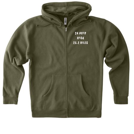 Greg 24, a Army Heavyweight Zip Up Hoodie