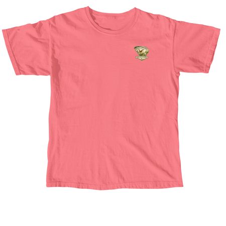 SC Pollinators, a Watermelon Comfort Colors Unisex Tee (back-view)