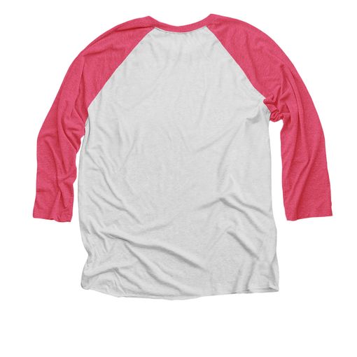 Klaus Is It! Pink and Heather White Baseball Tee