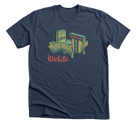 Watermark Lincoln Heights T-Shirt, a Heather Navy Premium Unisex Tee