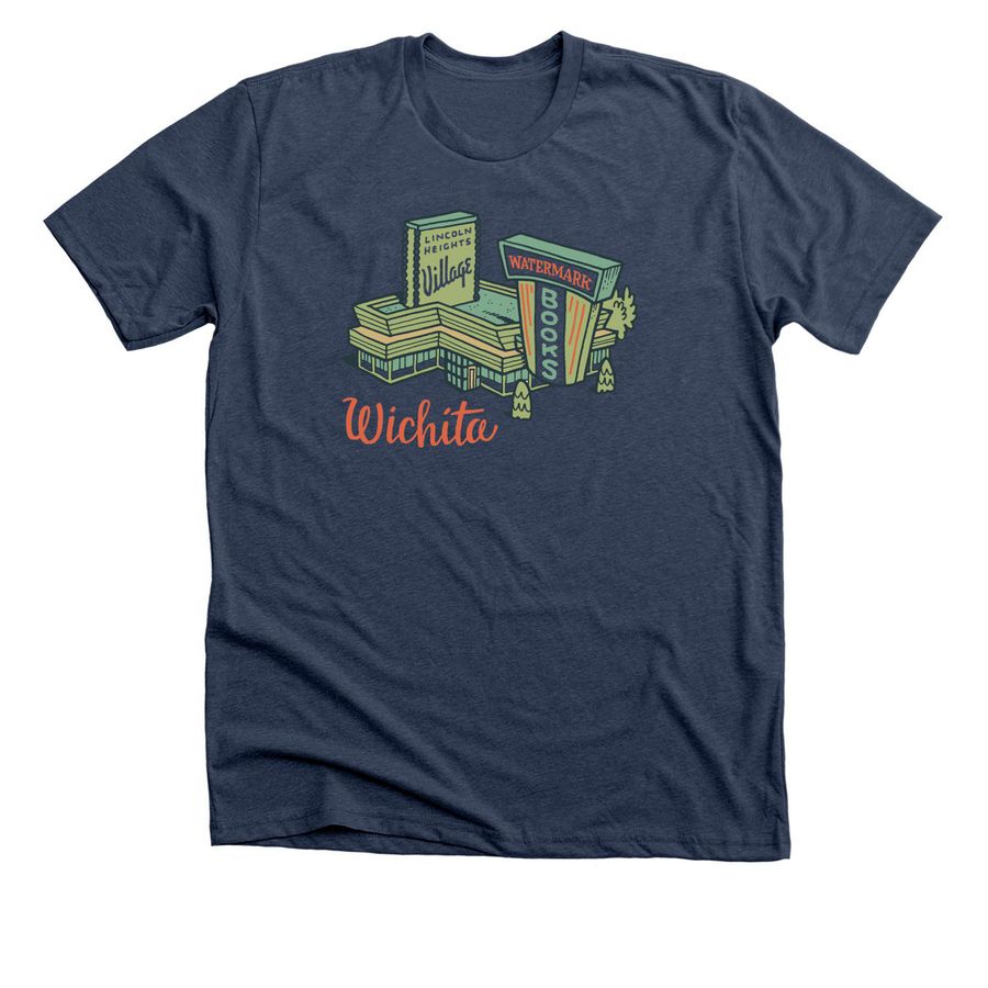Watermark Lincoln Heights T-Shirt, a Heather Navy Premium Unisex Tee