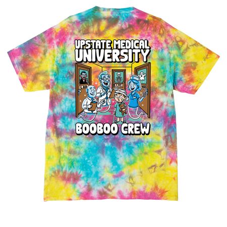 Upstate Medical University BooBoo Crew, a Jeweltone Colorburst Crystal Tie Dye Tee