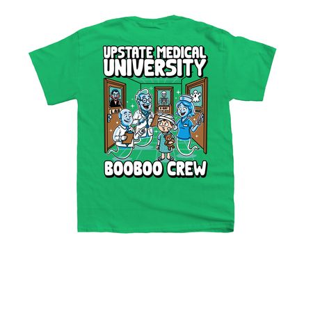 Upstate Medical University BooBoo Crew, a Irish Green Youth Unisex Tee