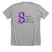 DV Awareness Month 2026, a Athletic Heather Premium Unisex Tee (back-view)