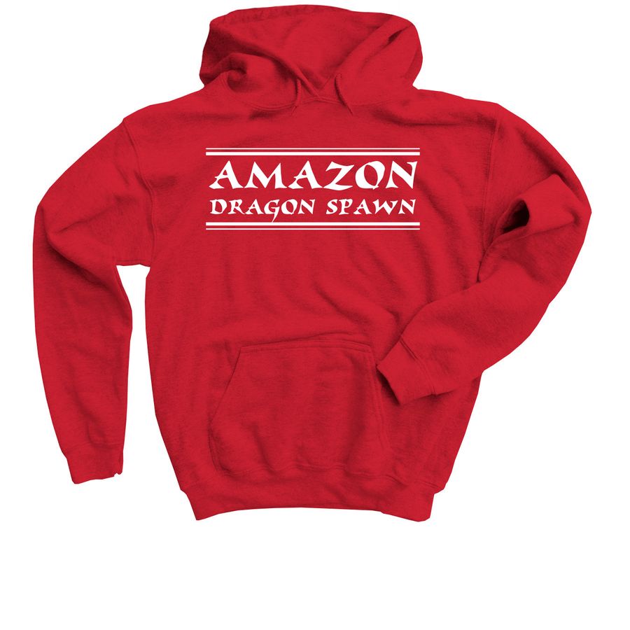 Amazon Dragon Spawn - Youth and Adult Sizes, a Red Youth Pullover Hoodie