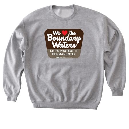 Wilderness Sign Shirt, a Sport Grey Softstyle Crewneck Sweatshirt