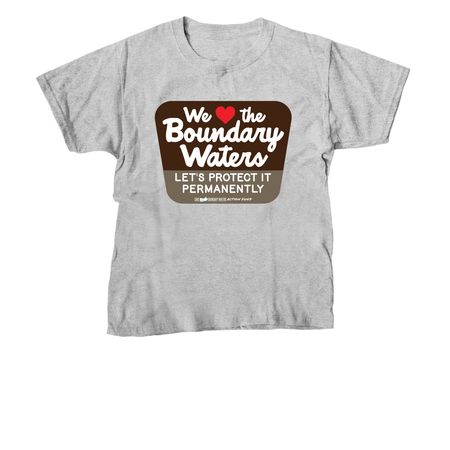 Wilderness Sign Shirt, a Sport Grey Youth Unisex Tee