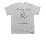 All dogs go to Heaven, a Sport Grey Youth Unisex Tee (back-view)