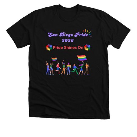 Pride 2026, a Solid Black Blend Premium Unisex Tee