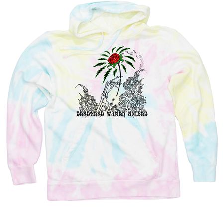 Deadhead Women United, a Sunset Swirl Tie Dye Pullover Hoodie