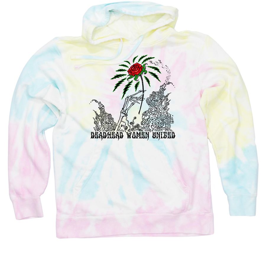 Deadhead Women United, a Sunset Swirl Tie Dye Pullover Hoodie