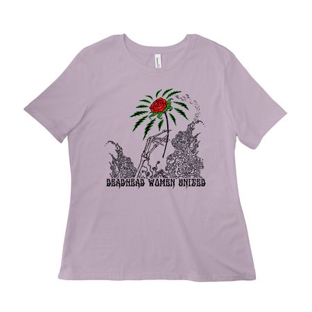 Deadhead Women United, a Light Violet Women?s Relaxed Cotton Tee