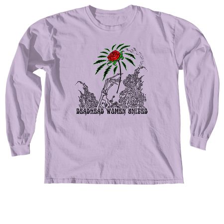 Deadhead Women United, a Orchid Comfort Colors Long Sleeve Tee