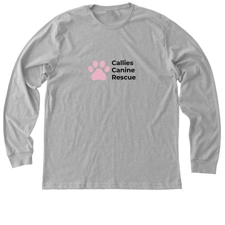 Callies Canine Rescue - Adopt don't shop Tops, a Athletic Heather Premium Long Sleeve Tee