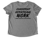 Summer 2026 Pt. 2, a Aluminum Grey Allmade Eco Triblend Women?s Scoop Neck Tee (back-view)