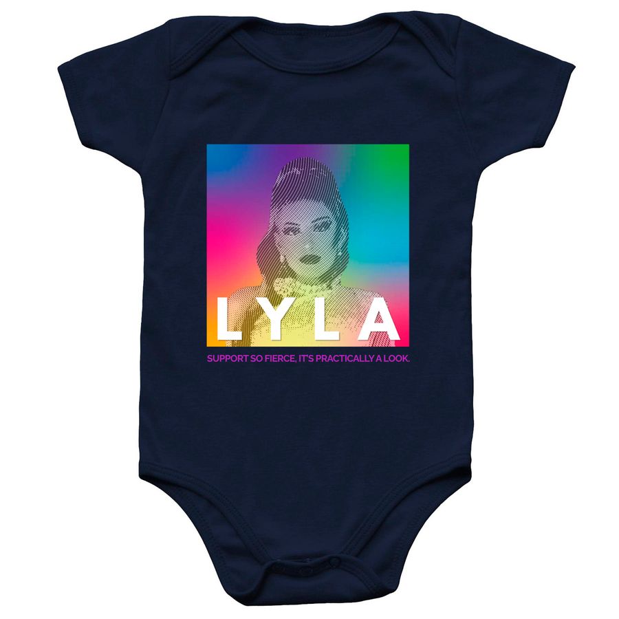 Lyla: Fierce Support (Baby Edition), a Navy Infant Onesie