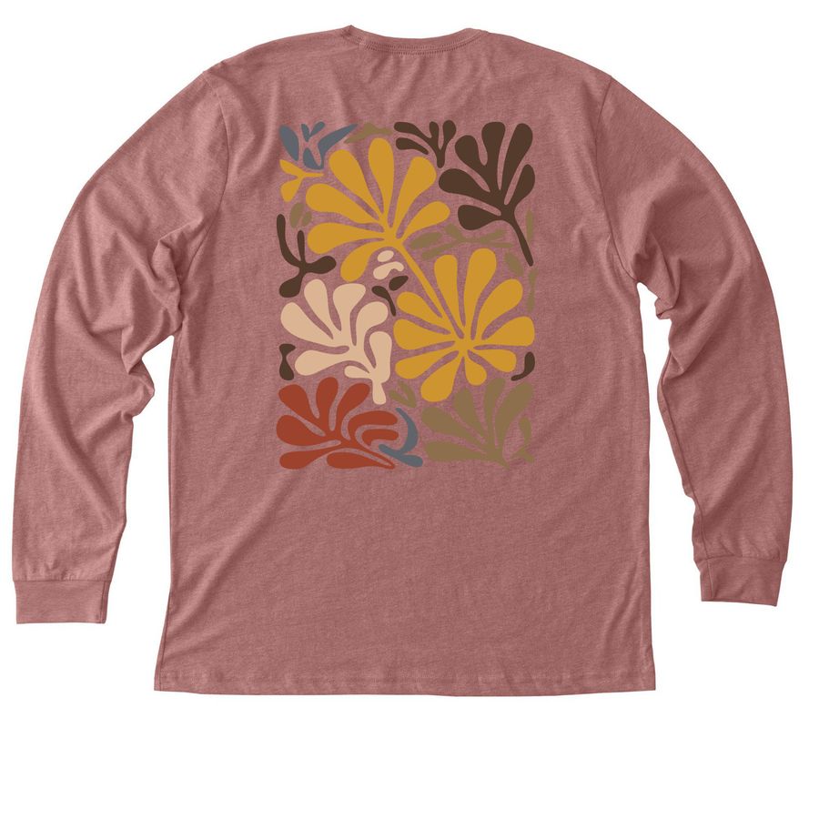 Falling for the NICU, a Heather Mauve Premium Long Sleeve Tee (back-view)