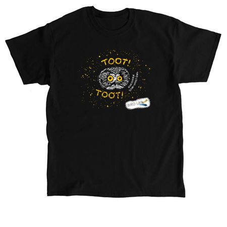 Bird Lab's Northern Saw-whet Owl Banding, a Black Classic Unisex Tee